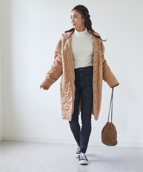 「Ocean Pacific」 モッズコート LARGE ブラック レディース_画像6