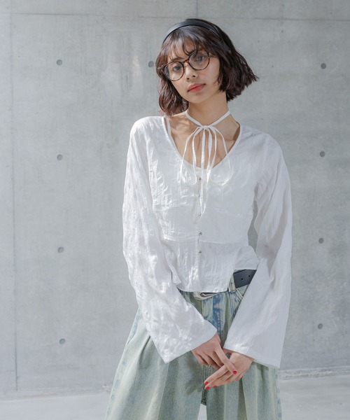 「PAGEBOY」 長袖シャツ FREE ブラック レディース PAGEBOY 「PAGEBOY」 長袖カットソー FREE ブラック レディース