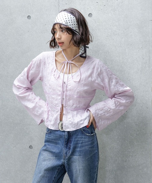 COYSEIO BOW BLOUSE シャツ ブラウス COYSEIO : 25SS / BOW BLOUSE (2COLORS) (COYSEIO/ブラウス