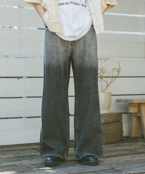 RAGEBLUE（レイジブルー） ジーンズ グラデーションデニムワイドフレア