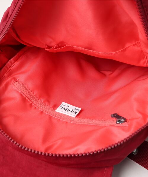 Kipling キプリング 赤 バニティバッグ 化粧バッグ 新品タグ付 kipling（キプリング） デイバック リュック Basic CITY ZIP S バック