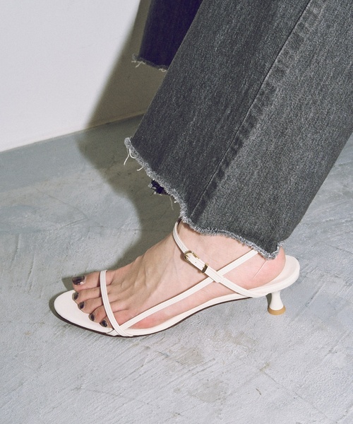 【未使用】LE TALON　 ルタロン　ファインストラップサンダル GRISE アツゾコストラップサンダル（サンダル）｜LE TALON