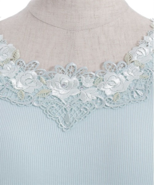 axes femme ノースリーブ レース axes femme（アクシーズ ファム） タンクトップ ノースリーブ カップ付