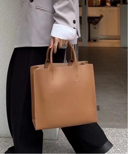 トートバッグ 「 NiiNa / ニーナ 」「高品質牛革」2wayスクエアハンド