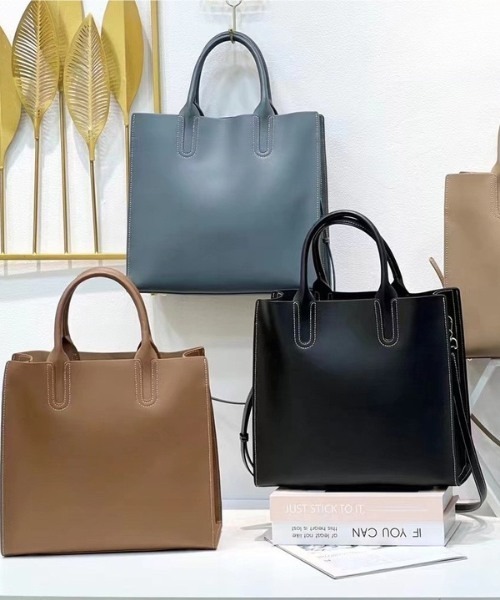 トートバッグ 「 NiiNa / ニーナ 」「高品質牛革」2wayスクエアハンド