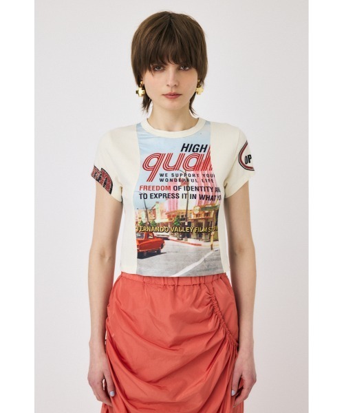 MOUSSY tシャツ 「EC・一部店舗限定」REMAKE PRINT TINY Tシャツ