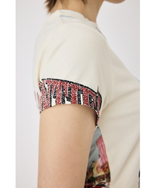 MOUSSY tシャツ 「EC・一部店舗限定」REMAKE PRINT TINY Tシャツ