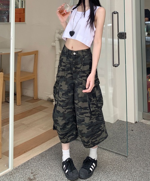 超美品❣️パンディエスタ❣️ペインター❣️迷彩❣️ワイド❣️パンツ❣️ PATY PANDIESTAJAPAN パンディエスタ デニム パンツ スリム