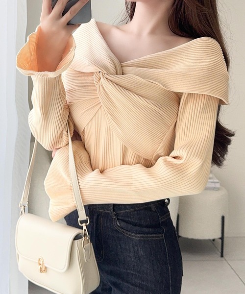 mily bilet ニット セーター 「mily bilet」デコルテ美人を叶える一着