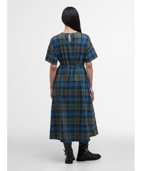 Barbour（バブアー） ワンピース 半袖 Matildaタータンマキシ