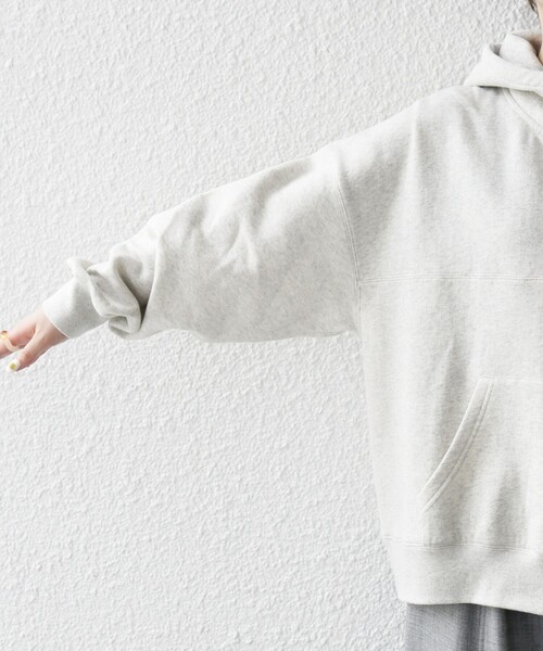 SHIPS any パーカー any:「洗濯機可能」USAコットン 裏起毛 フーディー