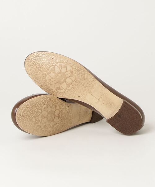「Repetto」 リボンフラットパンプス 38 ブラウン レディース
