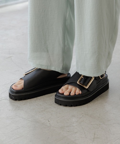 L'Appartement MOHIモヒGOLD BUCKLE SANDAL36 L´Appartement MOHIモヒGOLD BUCKLE SANDAL36