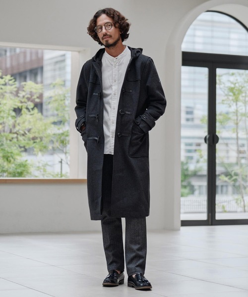 ダッフルコート コート mj10891-ダッフルコート-スーパーストレッチ