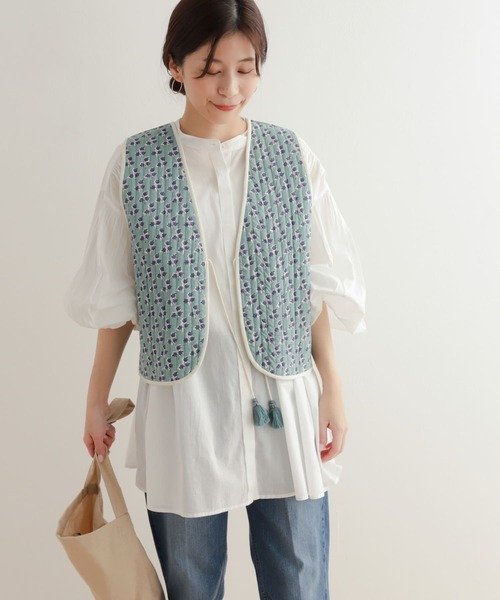 「URBAN RESEARCH DOORS」 ベスト MEDIUM ナチュラル レディース