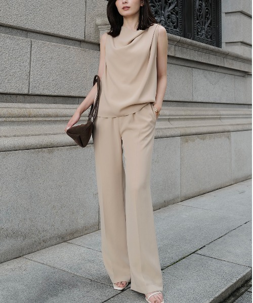 anuans（アニュアンス） ブラウス シャツ トリアセテートドレープ