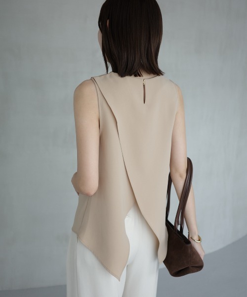 anuans（アニュアンス） ブラウス シャツ トリアセテートドレープ