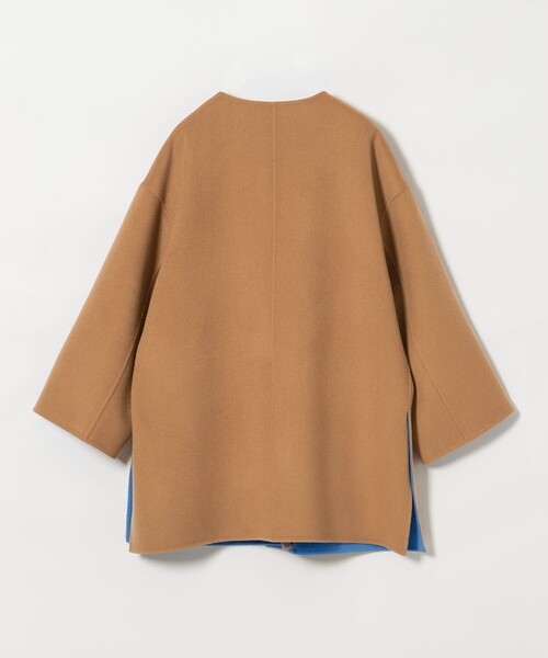 ＜UNITED ARROWS＞Aラインノーカラーミドル丈 コート-ロイヤルブルー UNITED ARROWS（ユナイテッドアローズ）の「＜UNITED ARROWS＞A