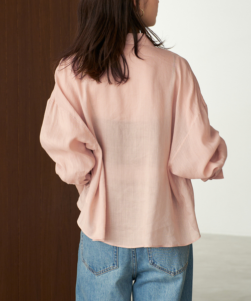 25年 美品 Plage RAMIE LYOCELL CROPPED シャツ プラージュ Plage 《追加予約》RAMIE LYOCELL CROPPED シャツ 2