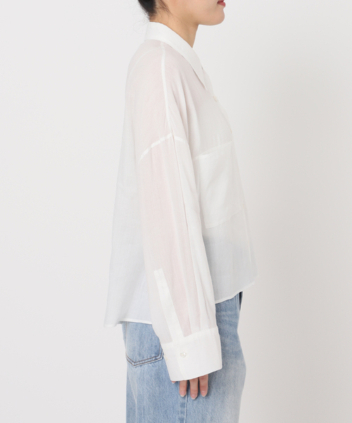 plage ブラウス シャツ 「追加」RAMIE LYOCELL CROPPED 2