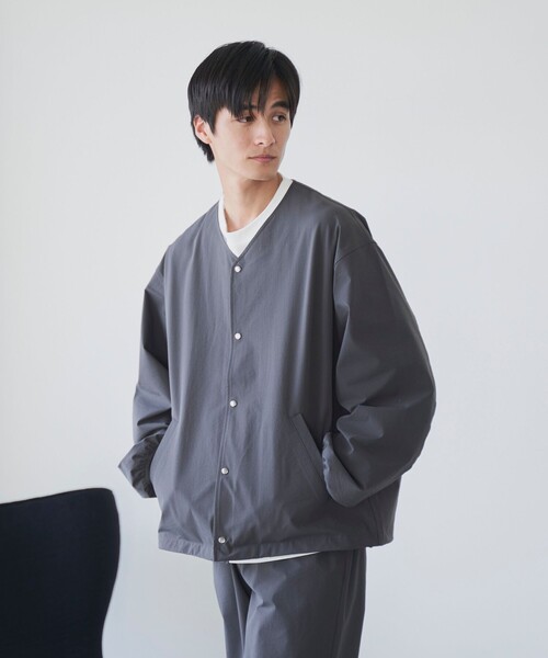 coen（コーエン） ジャケット ノーカラージャケット ハイカーテック