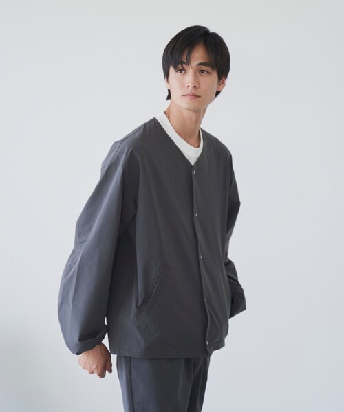 coen（コーエン） ジャケット ノーカラージャケット ハイカーテック