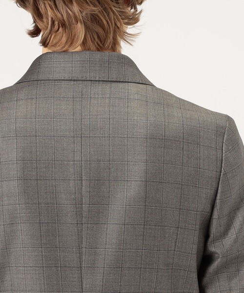 ジャケット テーラードジャケット 365 GLEN CHECK ダブルブレストジャケット レディースの画像