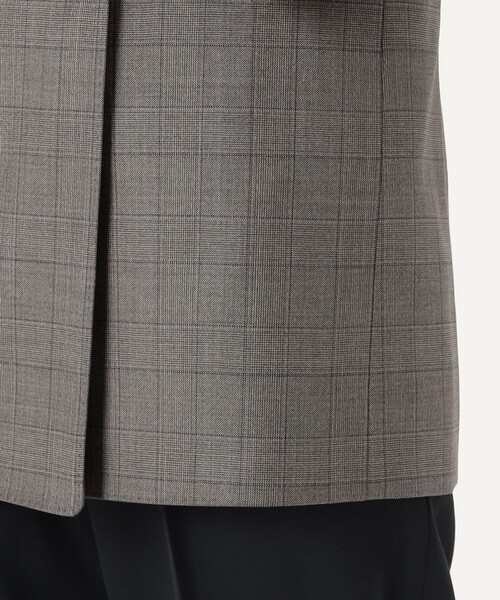 ジャケット テーラードジャケット 365 GLEN CHECK ダブルブレストジャケット レディースの画像