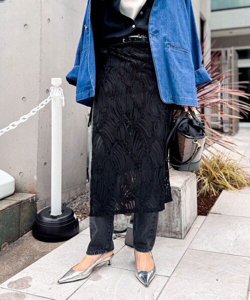 「Rie Miller」 デニムパンツ L ベビーピンク レディース