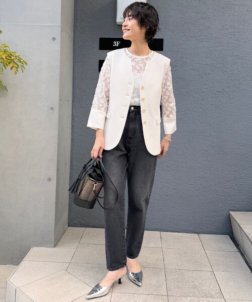 「Rie Miller」 デニムパンツ L ベビーピンク レディース