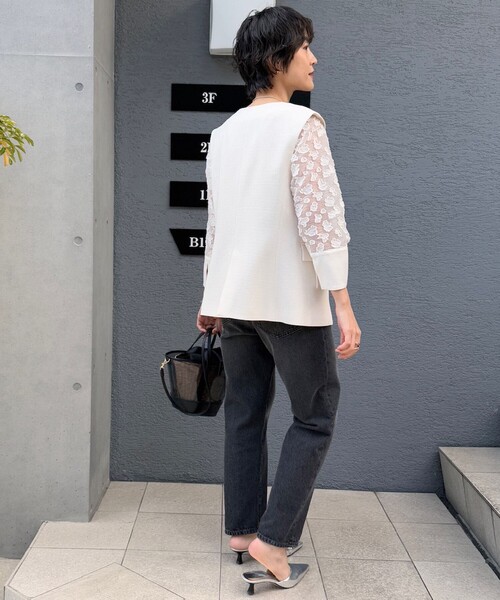「Rie Miller」 デニムパンツ L ベビーピンク レディース