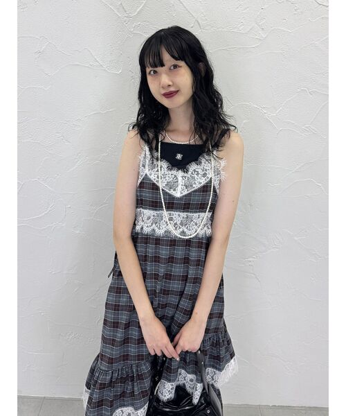 jouetie ワンピース レースドッキングキャミワンピース