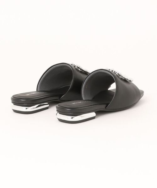 「HIMIKO」 フラットサンダル SMALL ブラック レディース_画像2