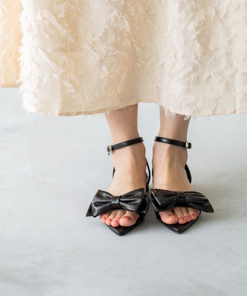 「menue」 フラットサンダル 3L シルバー レディース_画像6