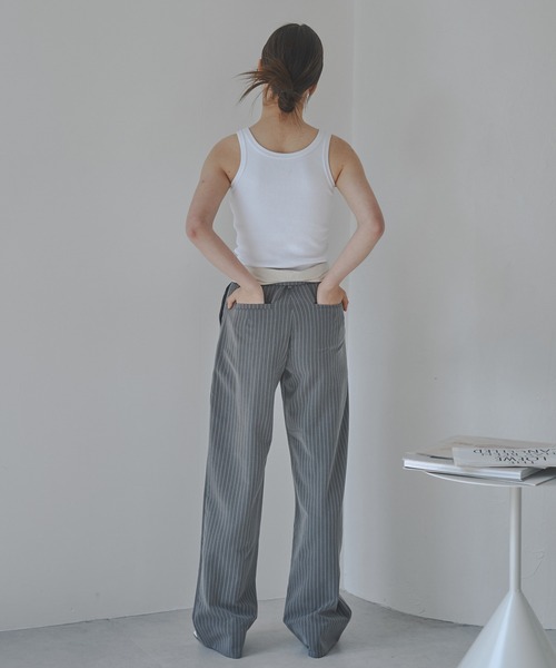 「JUST A NOON」 ノースリーブトップス FREE ブラック レディース_画像3