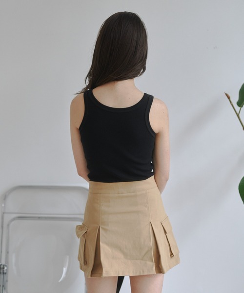 「JUST A NOON」 ノースリーブトップス FREE ブラック レディース_画像8