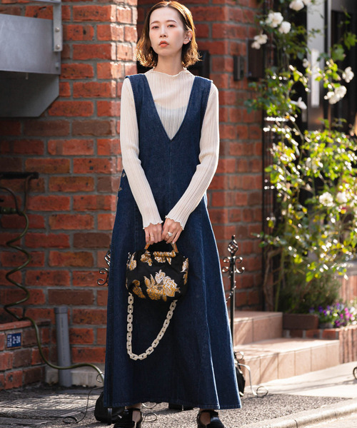 Lee（リー） サロペットスカート SMALL ネイビー レディース