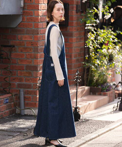 Lee（リー） サロペットスカート SMALL ネイビー レディース