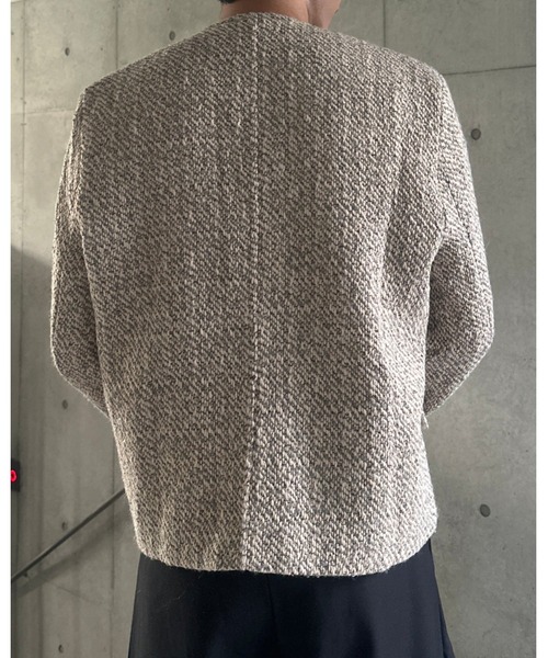 Otte ジャケット テーラードジャケット ノーカラーパールボタン