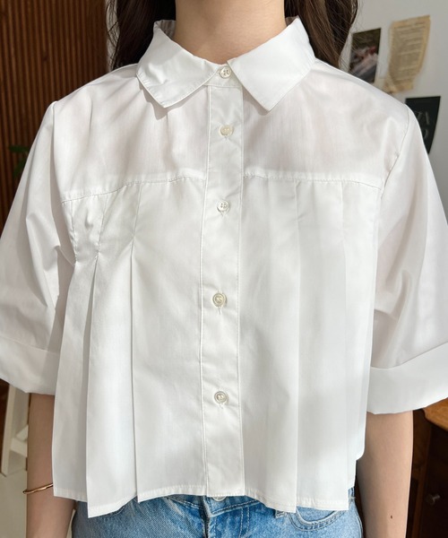 「moment+」 半袖シャツ L ブラック レディース_画像2