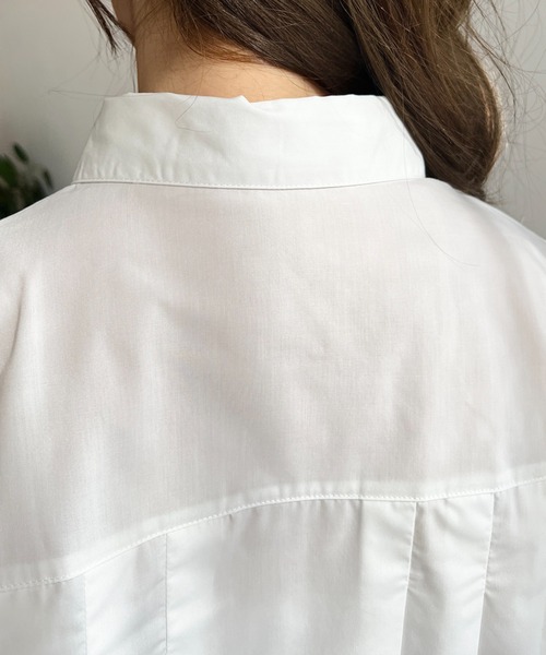 「moment+」 半袖シャツ L ブラック レディース_画像4