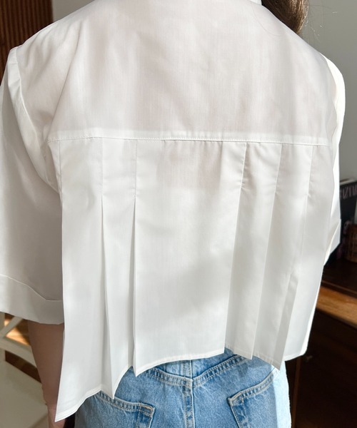 「moment+」 半袖シャツ L ブラック レディース_画像5