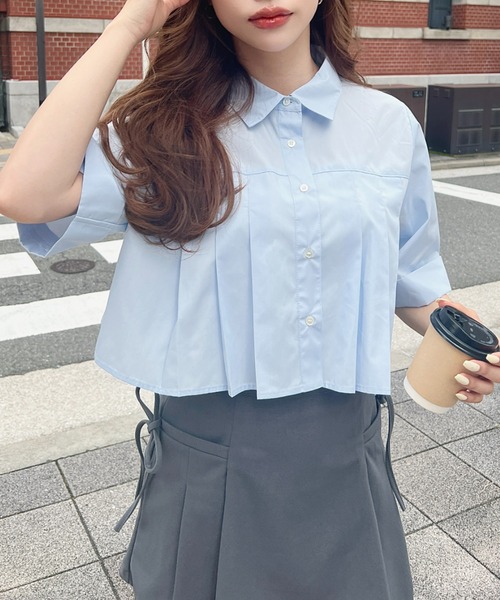 「moment+」 半袖シャツ L ブラック レディース_画像7