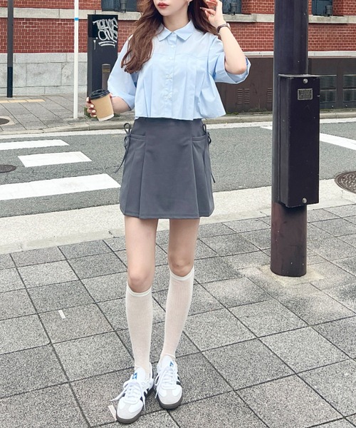 「moment+」 半袖シャツ L ブラック レディース_画像9