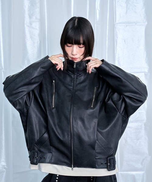 Nora Lily（ノラリリー） 革ジャン ライダース 「Nora Lily」Tuck