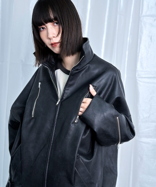 Nora Lily（ノラリリー） 革ジャン ライダース 「Nora Lily」Tuck