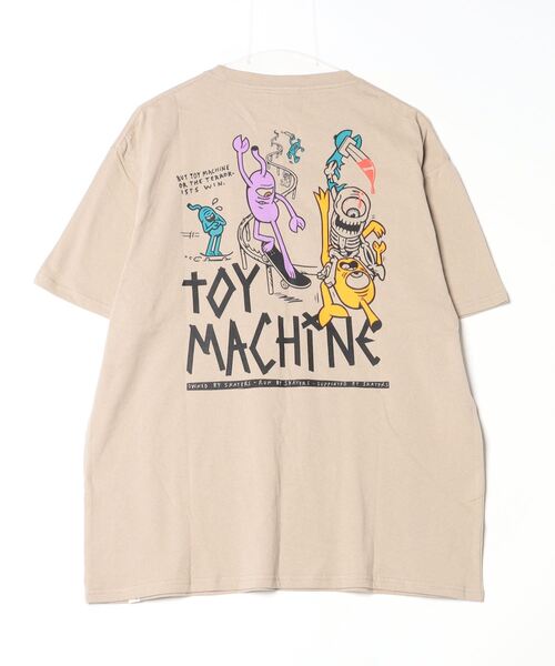 「TOY MACHINE」 半袖Tシャツ X-LARGE グレイッシュベージュ メンズ_画像3