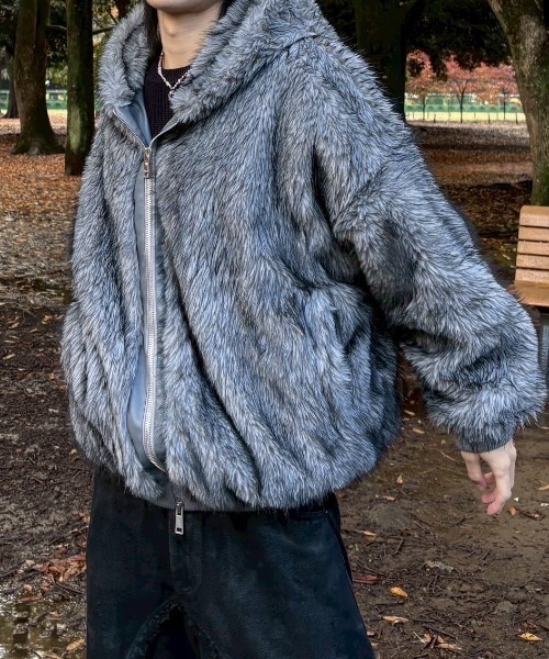 ジャケット・アウター Chikashitsu+ oversized wool double coat 大阪店WEB限定【Chikashitsu +】oversized wool double coat (2color