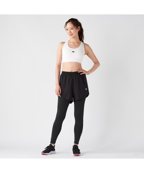 Kappa モビアス 3点セット 黒/ピンク ウェア スパッツ ショートパンツ Kappa モビアス 3点セット 黒/ピンク ウェア スパッツ ショートパンツ