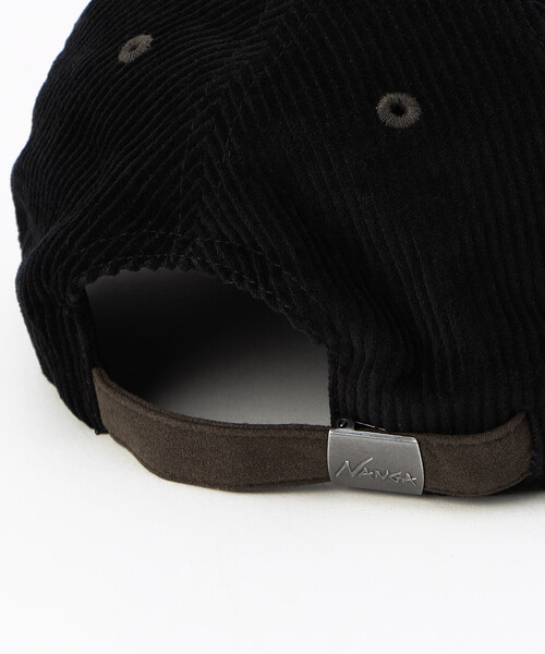 NANGA コーデュロイキャップ 黒 Corduroy NNG Logo Cap(FREE BLK): NANGA